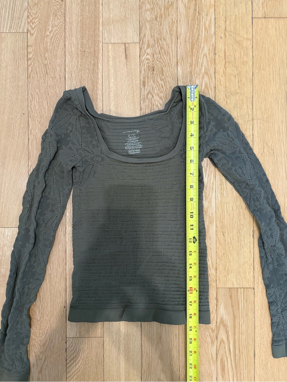 Free People So Many Likes Carbon Long Sleeve Top XS/S NWT Elevated Basics Boho - Picture 5 of 6